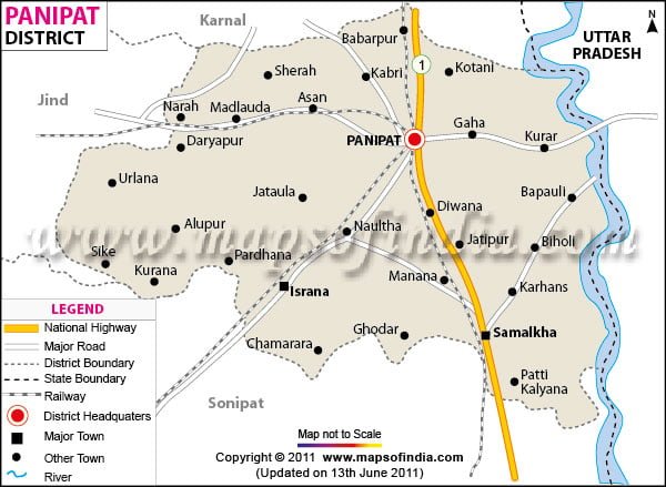 panipat district map