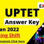 UPTET Exam Paper Official Answer Key 23 January 2022 Paper 1