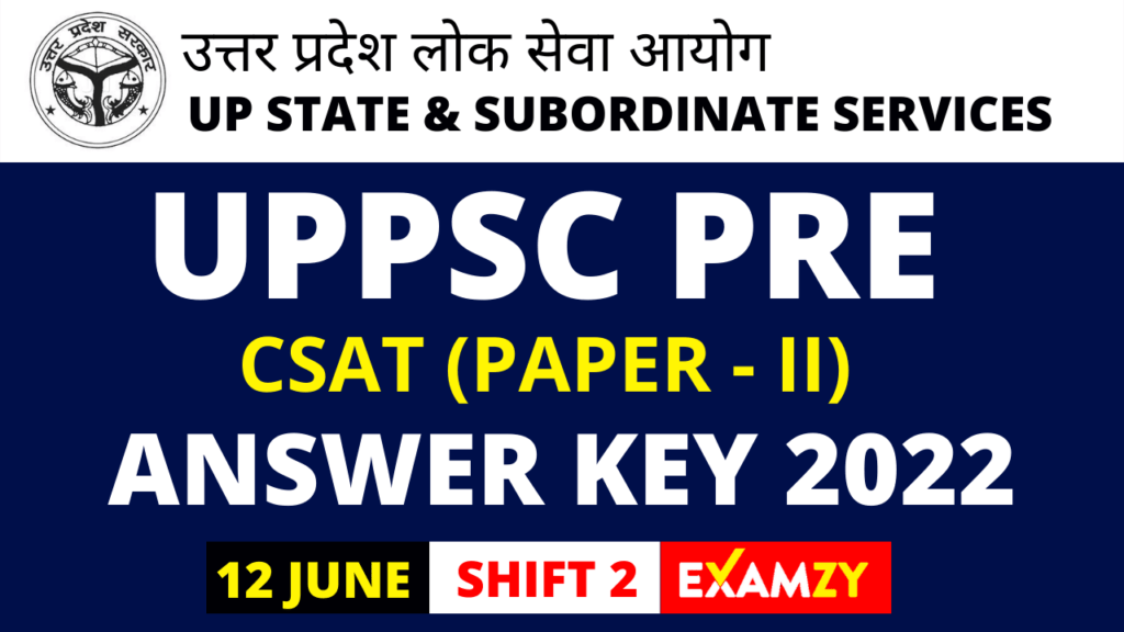 uppsc pre csat exam 2022 answer key