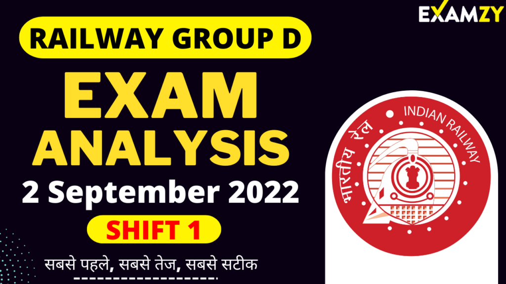 RRB Group D Exam Analysis 2 September 2022 Shift 1