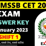 RSMSSB CET Answer Key 8 Jan 2023 Shift 1| Rajasthan CET Answer Key 2023