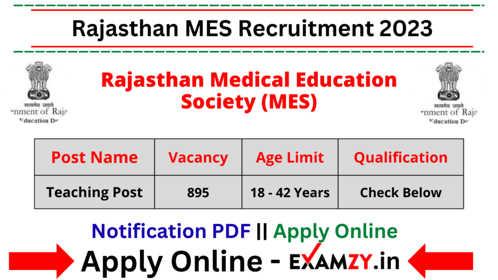 Rajasthan MES Recruitment 2023
