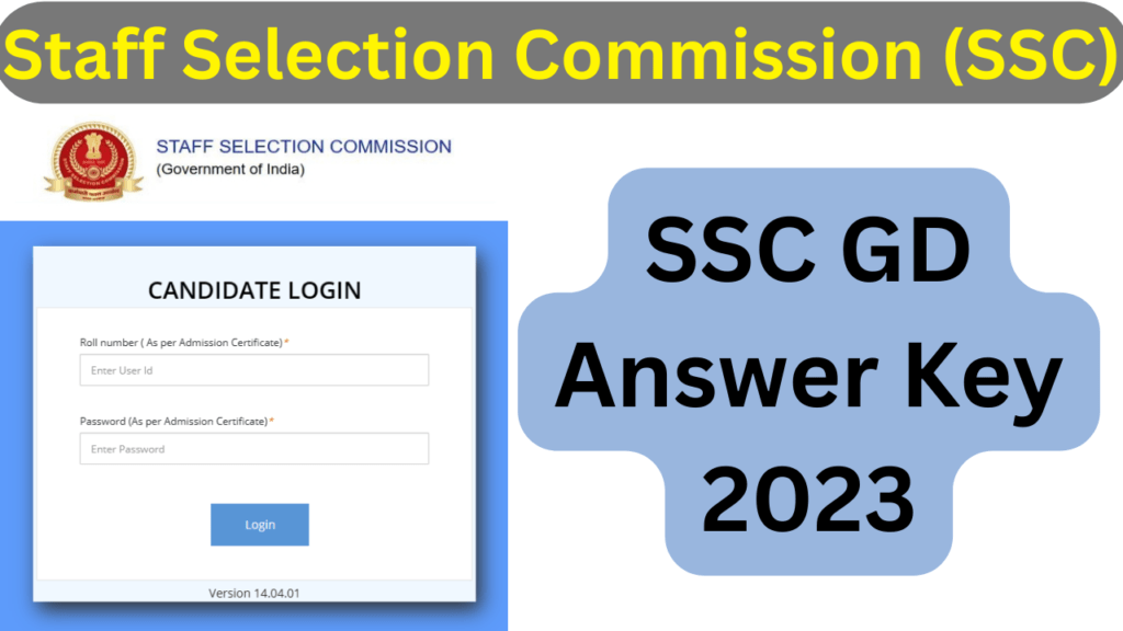 SSC GD Answer Key 2023