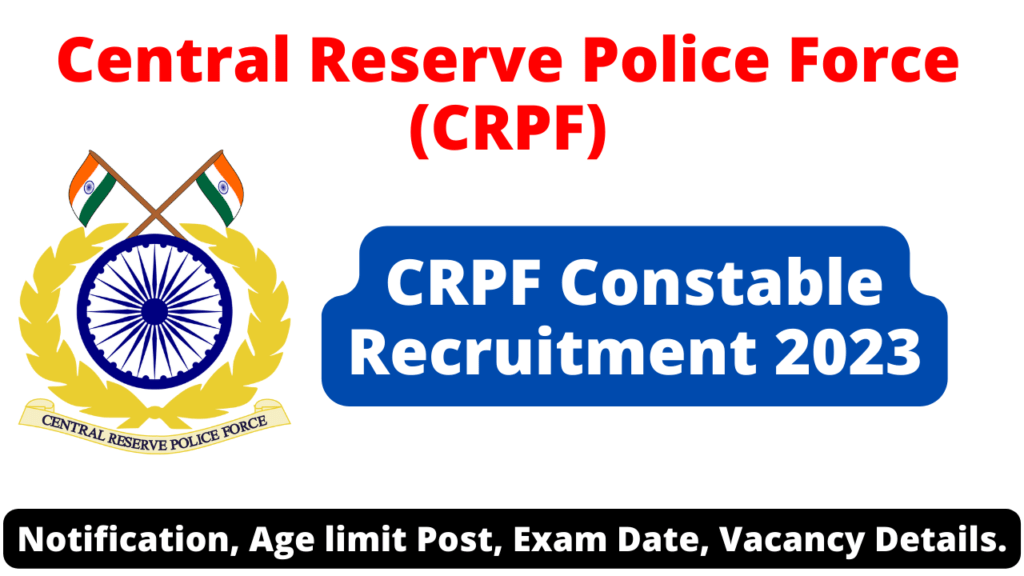 CRPF Constable Recruitment Technical and Tradesman